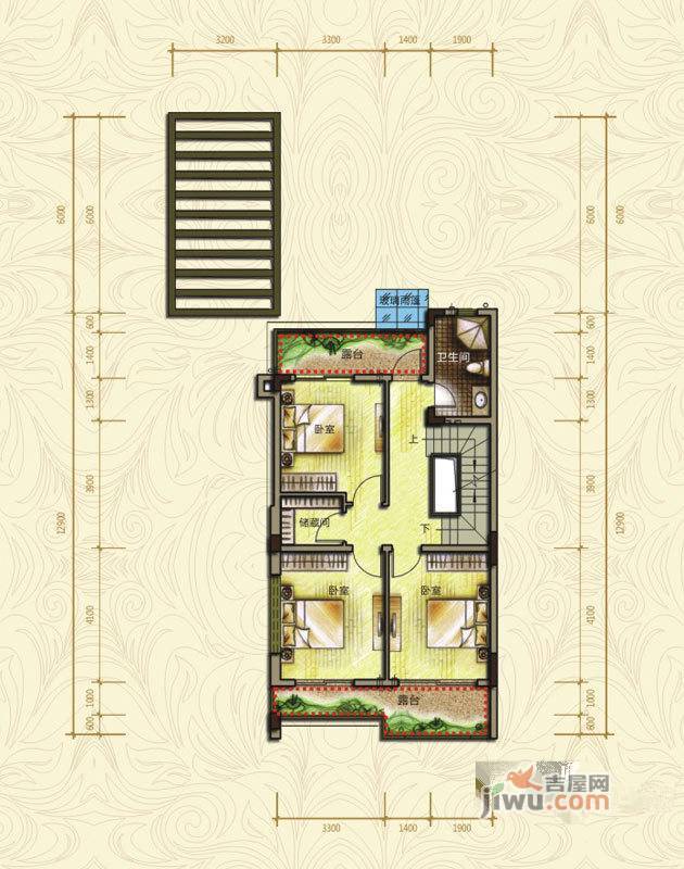 鸿威金都雅苑4室2厅3卫281.5㎡户型图