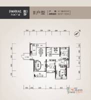 方直广场4室2厅2卫163㎡户型图