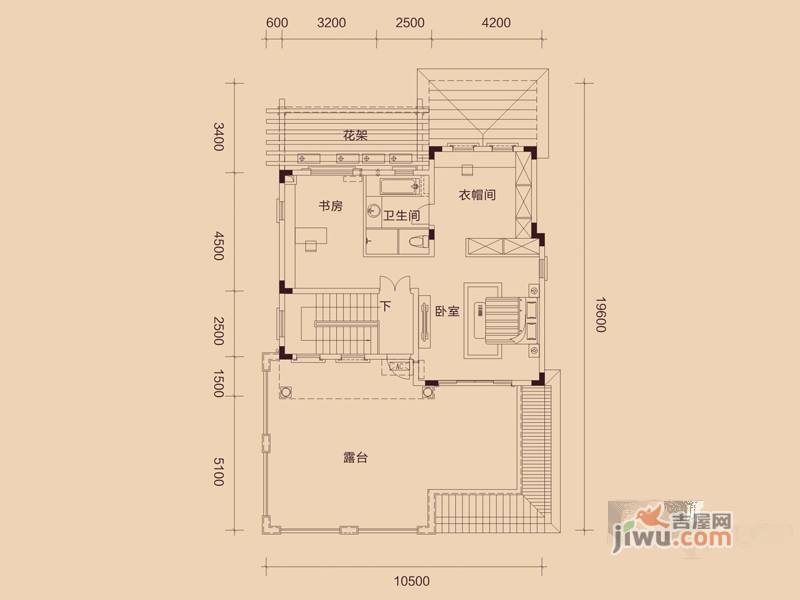 惠东国际新城6室2厅6卫350㎡户型图