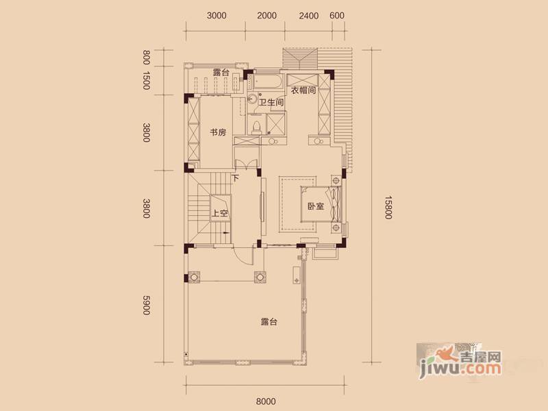 惠东国际新城6室2厅5卫304㎡户型图