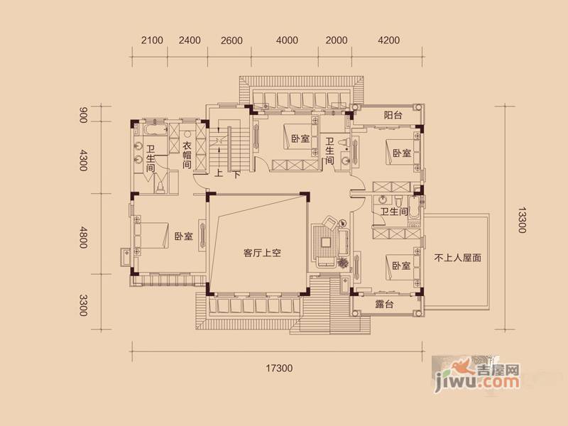 惠东国际新城7室3厅6卫427㎡户型图