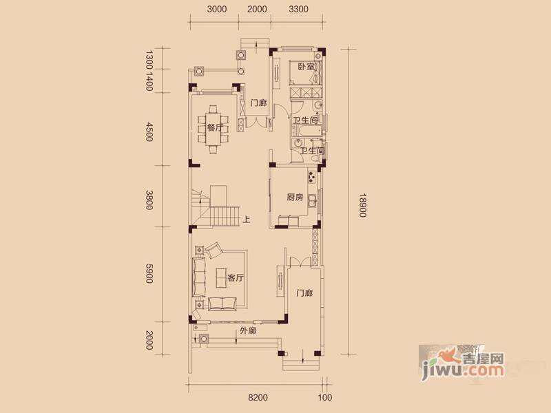 惠东国际新城6室2厅5卫304㎡户型图