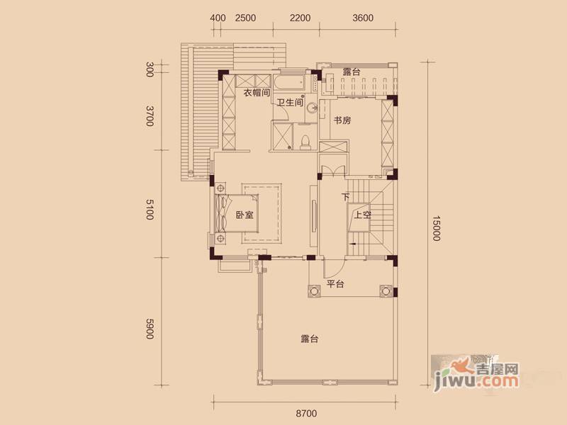 惠东国际新城6室2厅5卫334㎡户型图