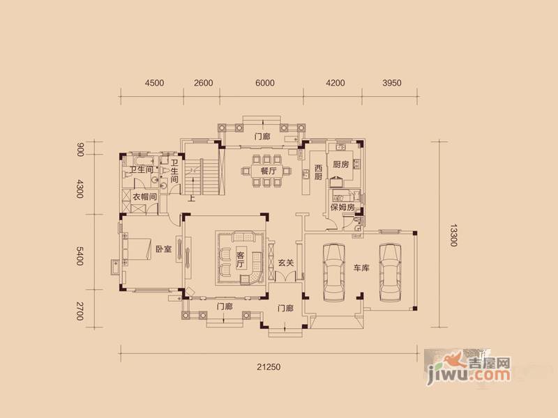 惠东国际新城7室3厅6卫427㎡户型图