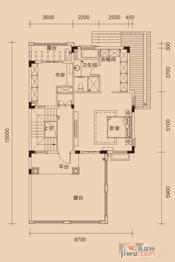 惠东国际新城6室2厅5卫313.4㎡户型图