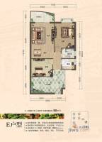 新城海世界2室2厅1卫90㎡户型图
