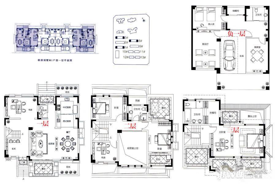 一品江山普通住宅234㎡户型图