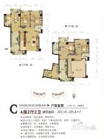 天隆名邸4室2厅2卫204㎡户型图