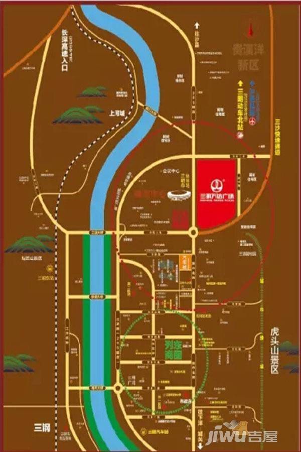 万达广场位置交通图