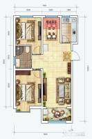 天佑爱上岛2室2厅1卫93.1㎡户型图