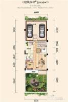 中鼎公园假日5室2厅5卫219.9㎡户型图