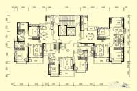 玉林恒大城3室2厅2卫123.4㎡户型图