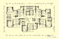 玉林恒大城3室2厅2卫123.8㎡户型图