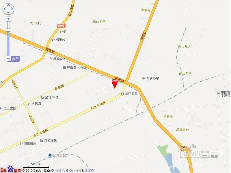 沈阳国瑞城位置交通图图片