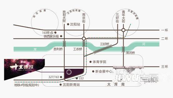 泰盈十里锦城商铺位置交通图1