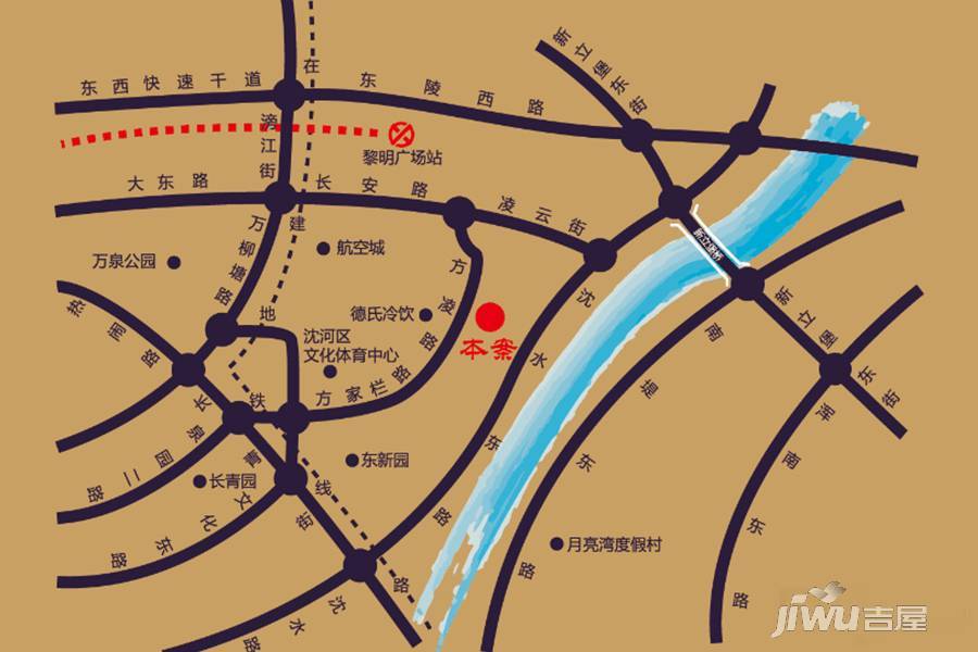 惠民新居位置交通图图片