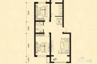 儒林庭枫2室2厅1卫83㎡户型图