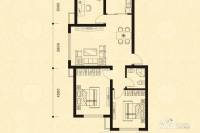 儒林庭枫2室2厅1卫84㎡户型图