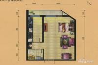 金水花城1室1厅1卫64.4㎡户型图