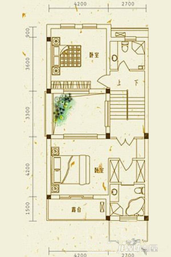 米拉晶典6室3厅2卫213㎡户型图