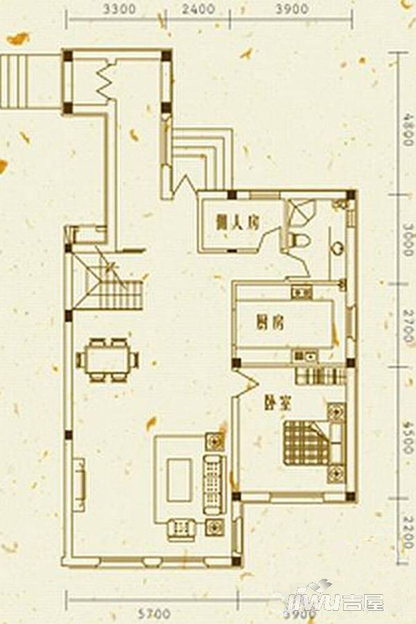 米拉晶典6室3厅2卫223㎡户型图