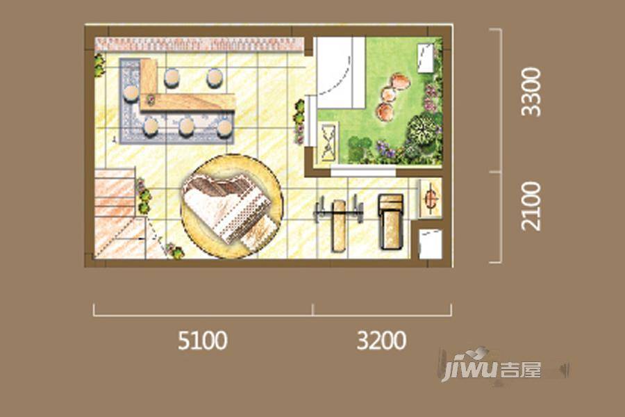 沈阳龙湖滟澜山2室2厅1卫105㎡户型图