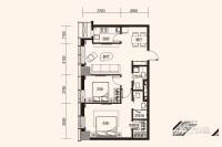 华府悦都2室2厅2卫98.5㎡户型图