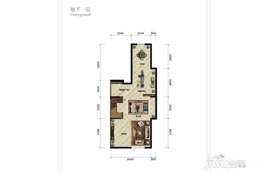 宏伟伦敦墅4室2厅4卫261㎡户型图