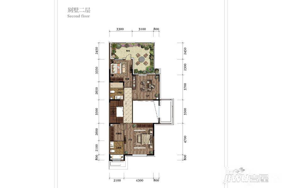 宏伟伦敦墅4室2厅4卫261㎡户型图