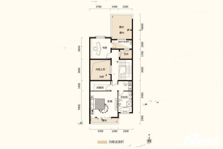 粤泰天鹅湾4室2厅3卫225㎡户型图