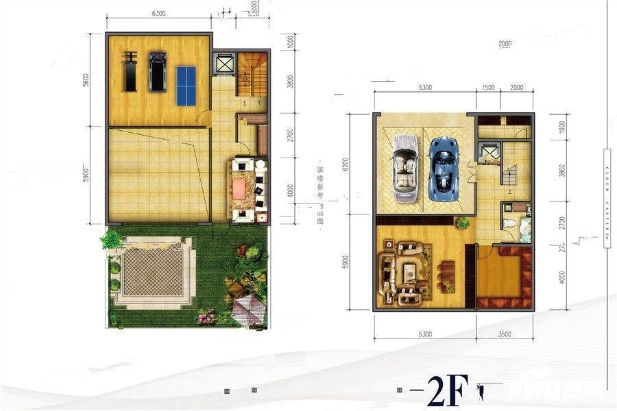 金辉中央云著6室3厅4卫189㎡户型图