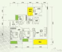 千山美林3室2厅2卫90.5㎡户型图