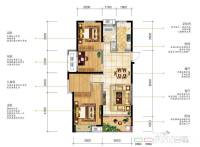 柏庄跨界3室2厅1卫110㎡户型图