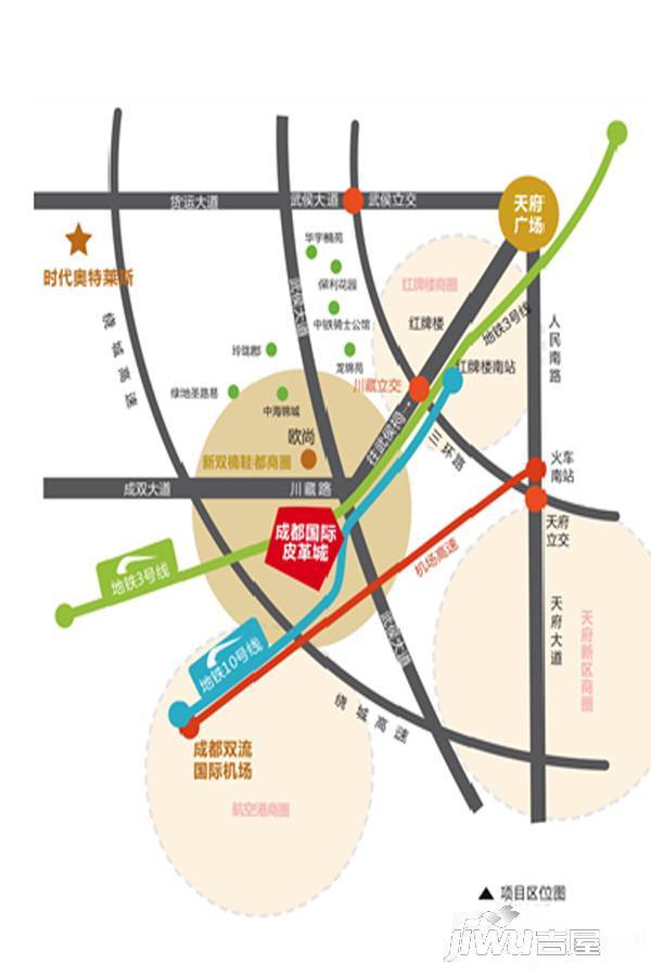 成都国际皮革城位置交通图14