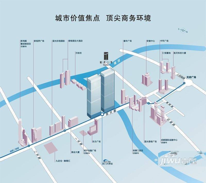 时代1号位置交通图图片