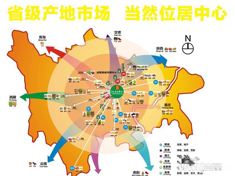 天府大市场配套图图片