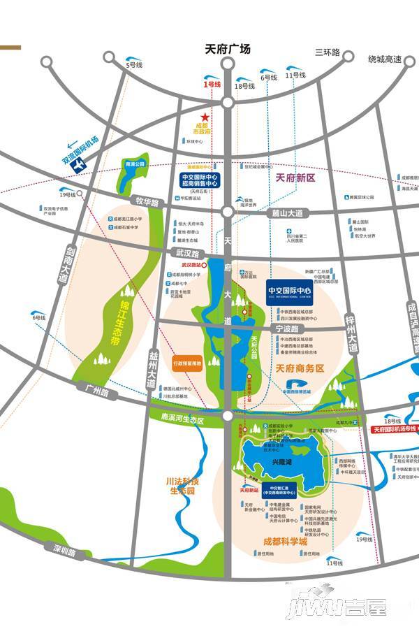 中交国际中心位置交通图