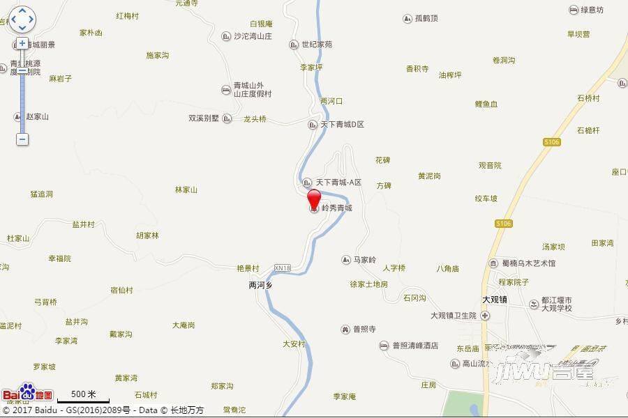 岭秀青城位置交通图图片