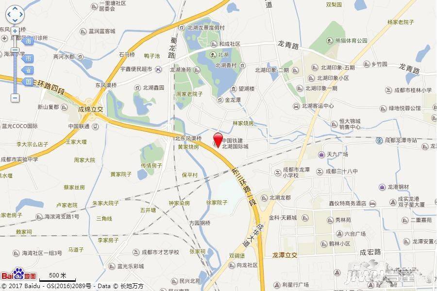 中国铁建北湖国际城位置交通图2