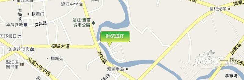 世纪滨江位置交通图图片
