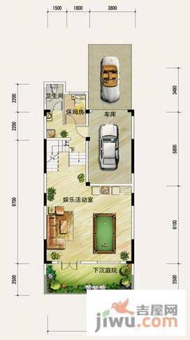 月映长滩5室2厅4卫户型图