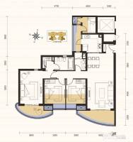 龙湖世纪峰景3室2厅3卫139㎡户型图