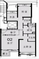 南城都汇i都会S3室2厅2卫89㎡户型图