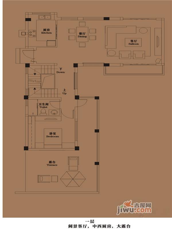 御青城5室3厅4卫193㎡户型图