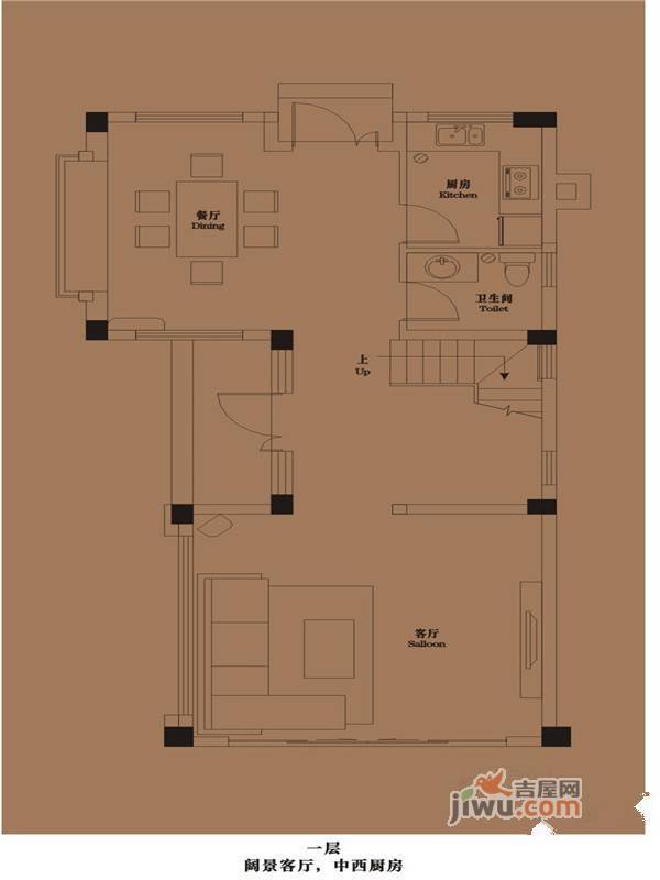 御青城3室2厅4卫178㎡户型图