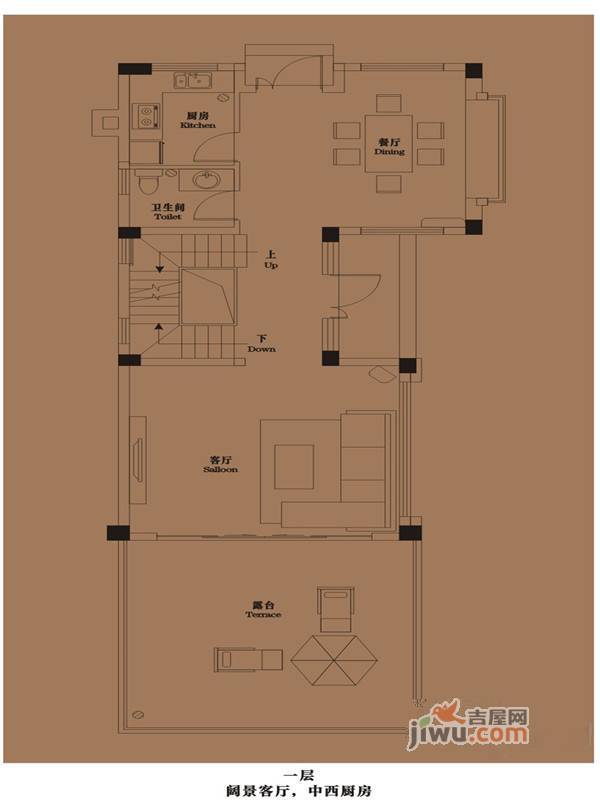 御青城3室5厅4卫179㎡户型图