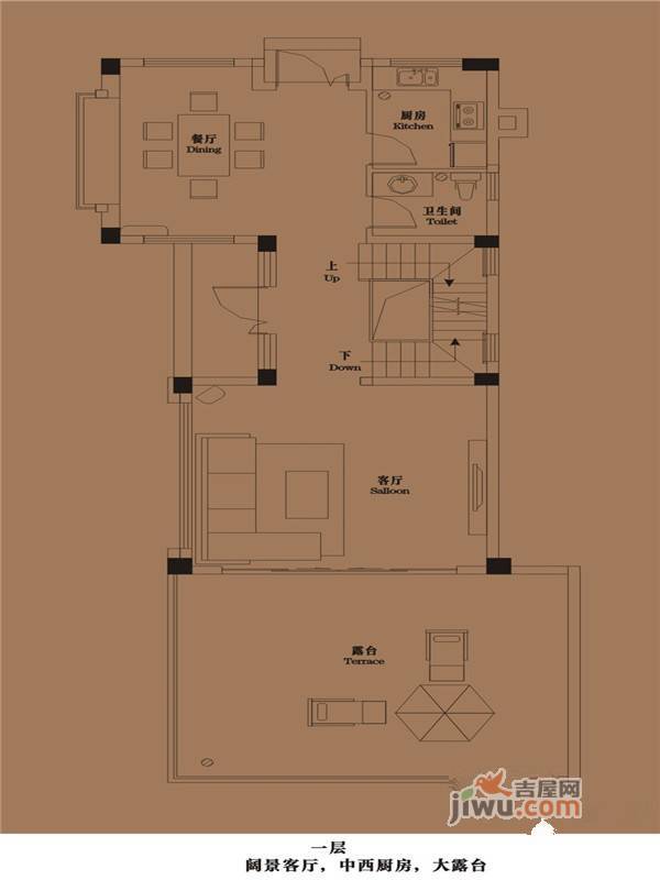 御青城3室5厅4卫178㎡户型图