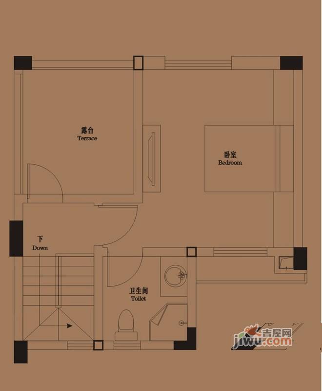 御青城3室2厅3卫111㎡户型图