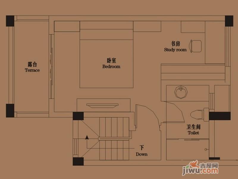 御青城4室2厅3卫120㎡户型图