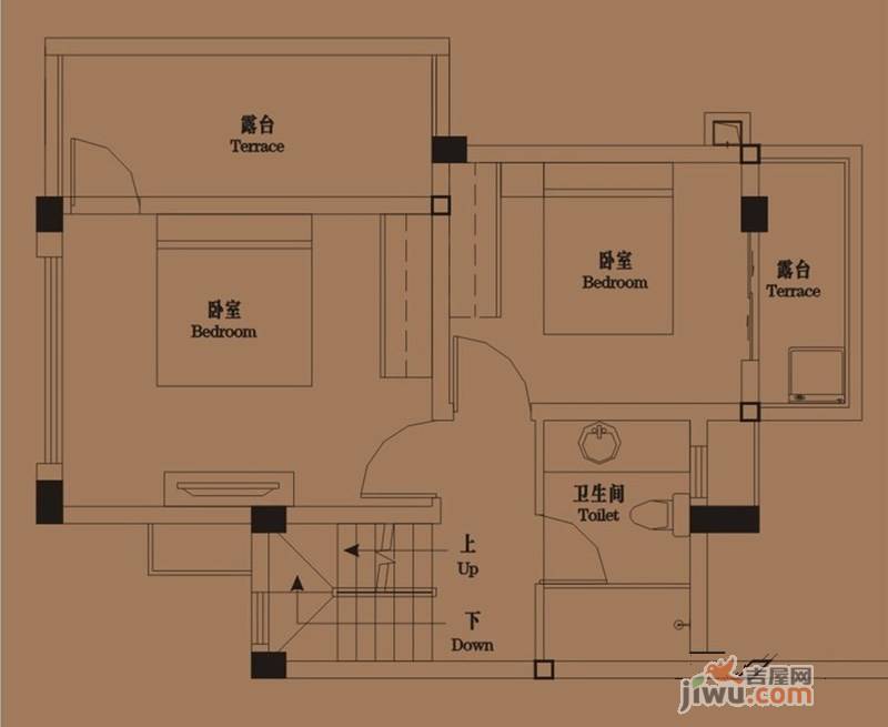 御青城4室2厅3卫120㎡户型图